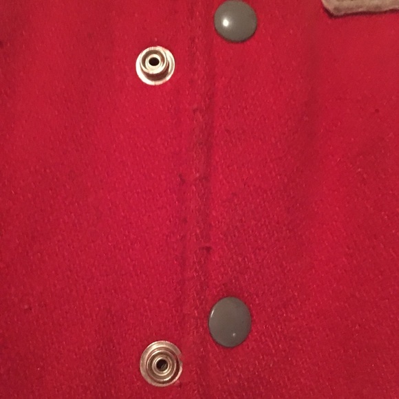 Vintage letterman jacket red grey wool high school 82 Alex Tigers - Picture 10 of 14